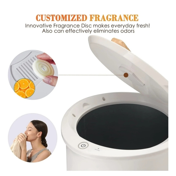 Keenray Bucket Towel Warmer Auto Shut Off Fits 2 Large Towels or Bathrobes White - Picture 6 of 14